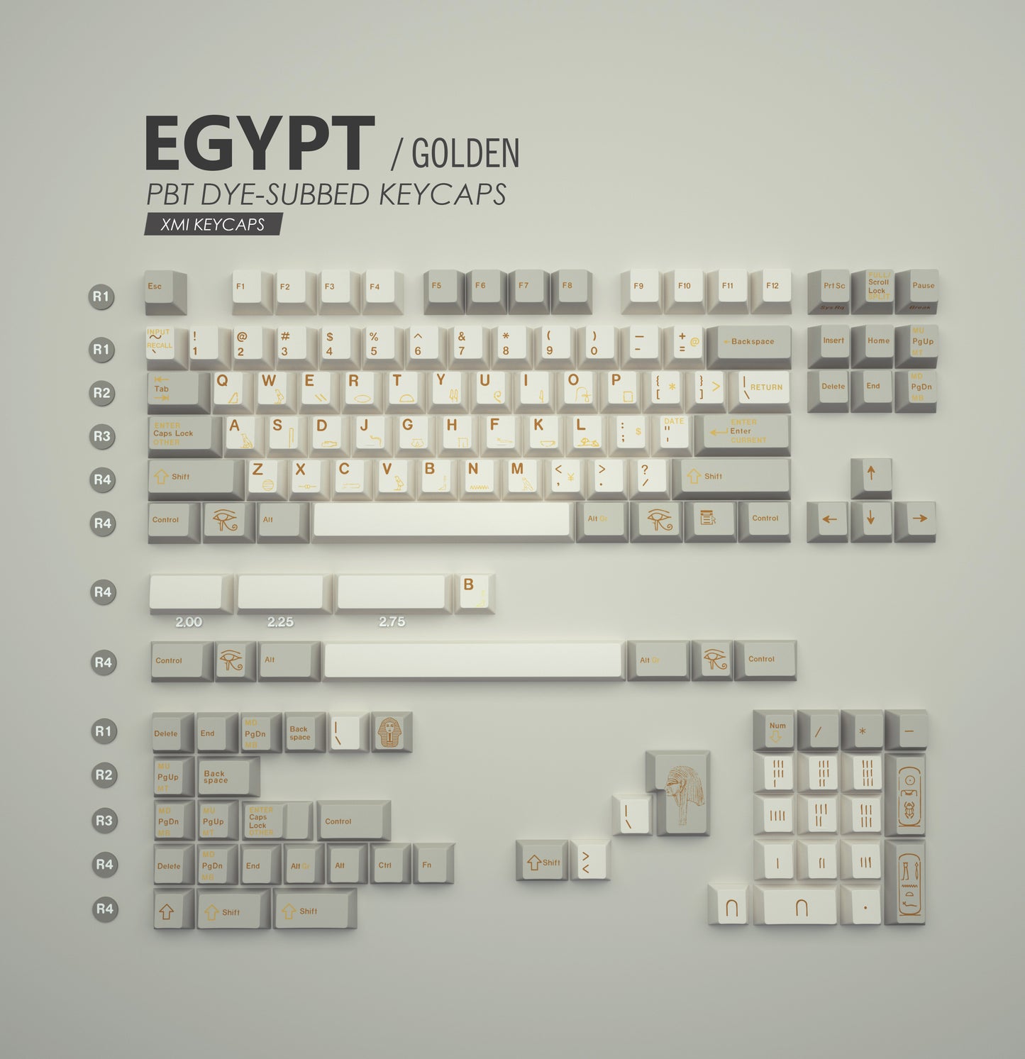 XMI Egypt Keycaps