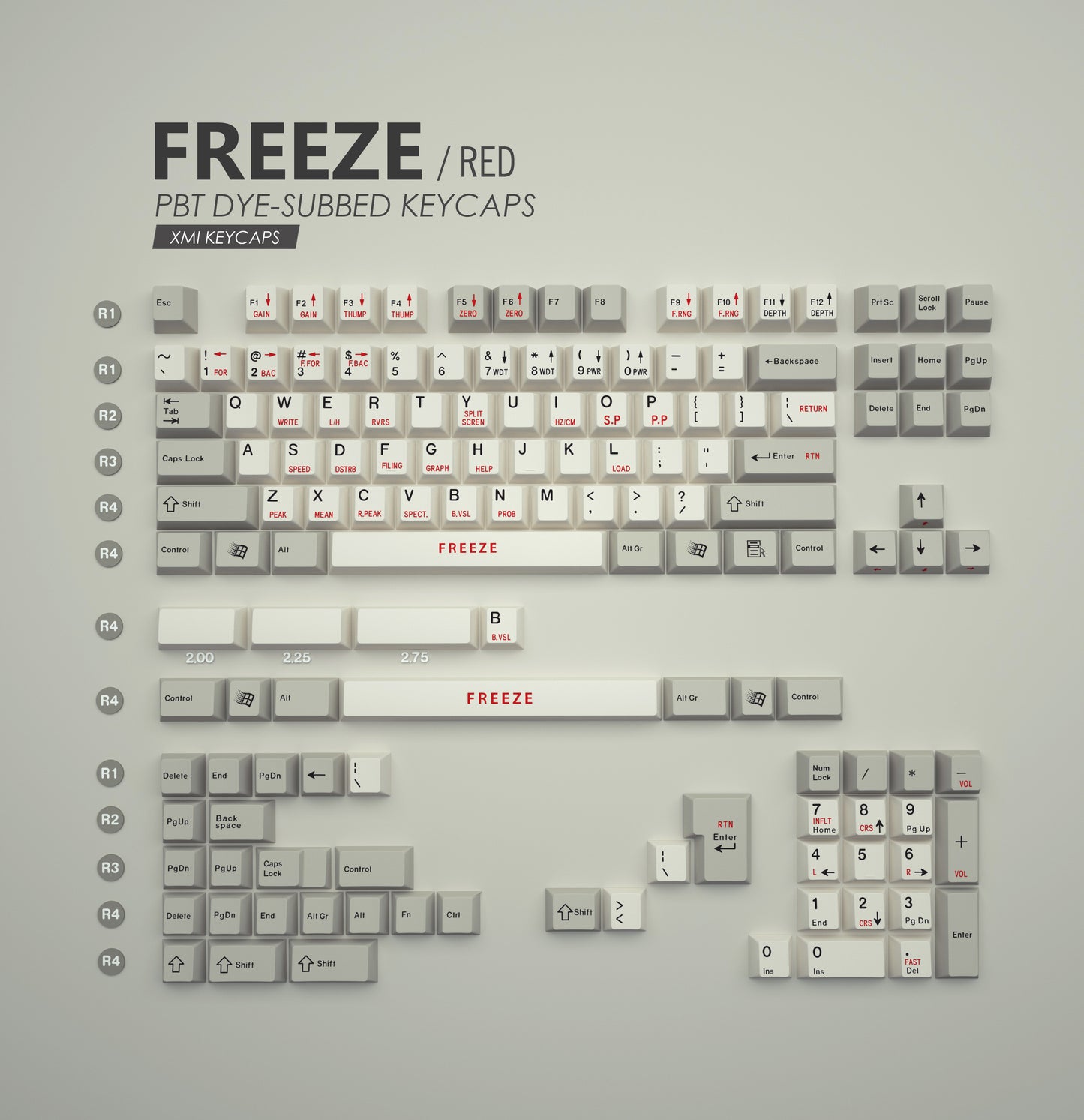 XMI Freeze Keycaps