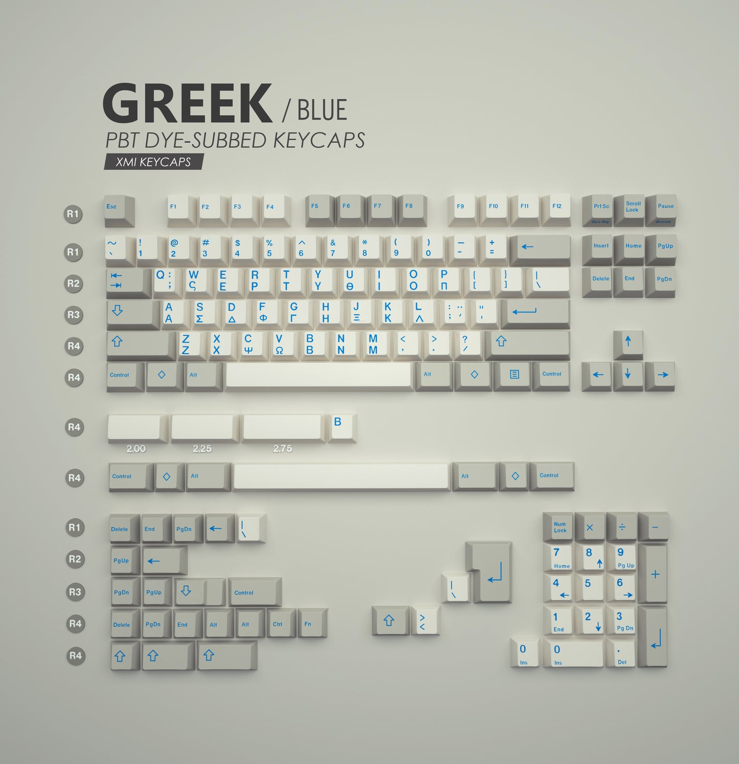 XMI Greek (Olivetti) Keycaps